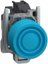 Harmony XB4 Pushbutton Blue 22mm, IP66, Spring Return, 1 NO