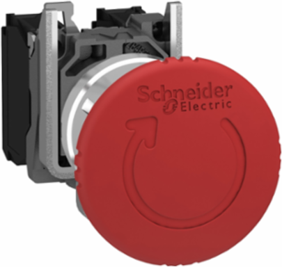 Harmony XB4 Emergency Stop Push Button, 40mm Mushroom Head, IP66