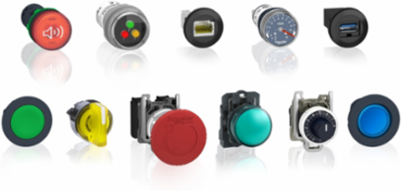 Harmony XB4 Emergency Stop Push Button, 40mm Mushroom Head, IP66