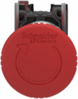 Emergency Stop Push Button, 40mm Mushroom Head, IP66, Metal