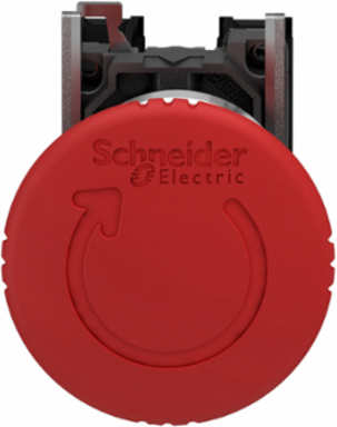 Emergency Stop Push Button, 40mm Mushroom Head, IP66, Metal