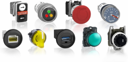 Harmony XB4 Emergency Stop Push Button 40mm Red Mushroom, 22mm Mounting