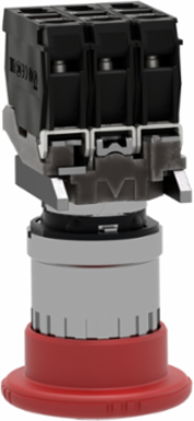 Harmony XB4 Emergency Stop Push Button 40mm Red Mushroom, 22mm Mounting