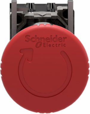 Harmony XB4 Emergency Stop Push Button 40mm Red Mushroom, 22mm Mounting