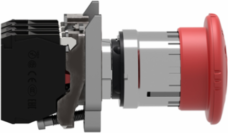 Harmony XB4 Emergency Stop Push Button 40mm Red Mushroom, 22mm Mounting