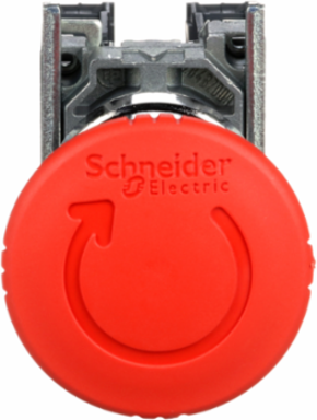 Harmony XB4 Emergency Stop Push Button, 40mm, IP66, Red Mushroom