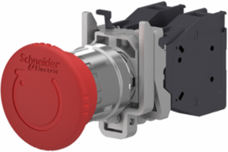Harmony XB4 Emergency Stop Push Button, 40mm Mushroom Head, IP65