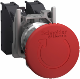 Harmony XB4 Emergency Stop Push Button, 40mm Mushroom Head, IP65