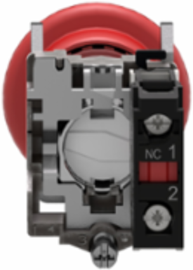 Emergency Stop Push Button, 40mm Red Mushroom, IP66, Key Release