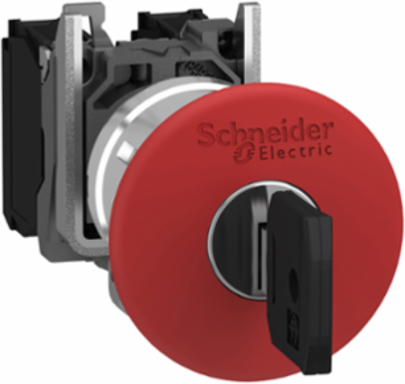 Emergency Stop Push Button 40mm Red Mushroom, IP66/67/69K, 1NO+1NC