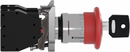 Harmony XB4 Emergency Stop Push Button 22mm, IP65, 455 Key Release
