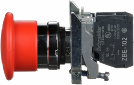 Harmony XB4 Emergency Stop Button 40mm Red Mushroom 22mm Mounting, IP66