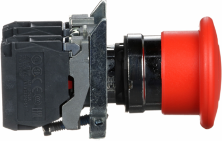 Emergency Stop Push Button, Red Mushroom, 40mm, IP66/IP67/IP69K