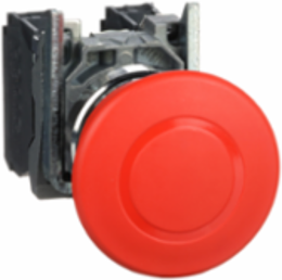 Emergency Stop Push Button, Red Mushroom, 40mm, IP66/IP67/IP69K