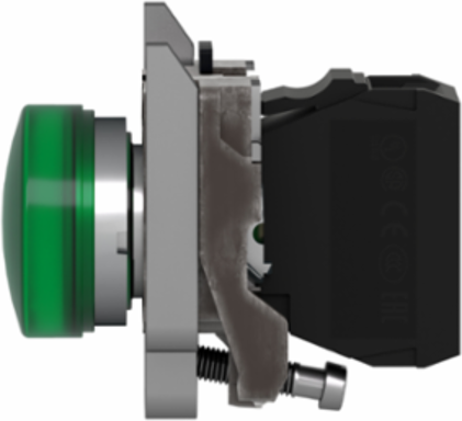 Harmony XB4 22mm Green Pilot Light - IP66, 110-120V AC, LED