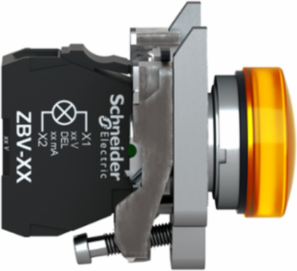 Harmony XB4 Orange Pilot Light, 22mm, Universal LED, 110-120V AC