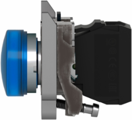 Harmony XB4 Blue Pilot Light, 22mm, Universal LED, 110-120V AC