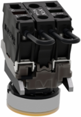 Harmony XB4 Push-to-Test Pilot Light, 24V, 22 mm, Metal, Orange