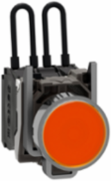 Harmony XB4 Push-to-Test Pilot Light, 24V, 22 mm, Metal, Orange