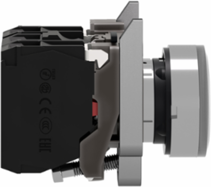 Harmony XB4 Illuminated Push Button 22mm Metal, 1NO + 1NC, 24V AC/DC