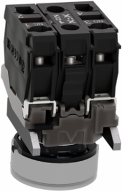 Harmony XB4 Illuminated Push Button 22mm Metal, 1NO + 1NC, 24V AC/DC