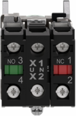 Harmony XB4 22mm Green Illuminated Push Button, 1NO + 1NC, 24V AC/DC