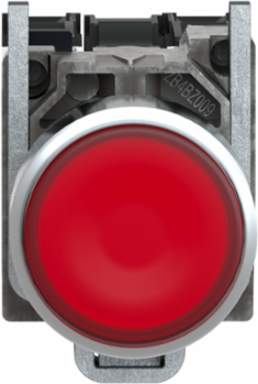 Harmony XB4 22mm Red Illuminated Push Button, IP66/IP67/IP69K, 1NO+1NC