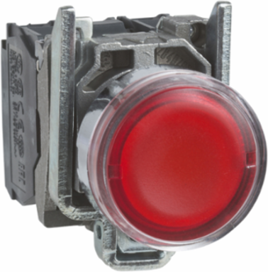 Harmony XB4 22mm Red Illuminated Push Button, IP66/IP67/IP69K, 1NO+1NC