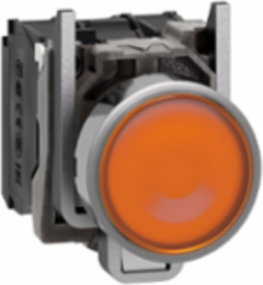 Harmony XB4 22mm Illuminated Push Button, Orange Flush, 24V AC/DC