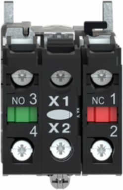 Harmony XB4 Illuminated Push Button, 22mm, Metal, Orange, 1NO + 1NC, IP66
