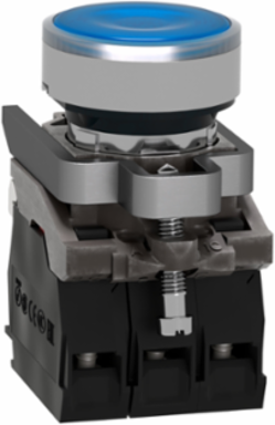 Harmony XB4 22mm Blue Illuminated Push Button, 24V AC/DC, IP66/IP67/IP69K