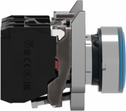 Harmony XB4 22mm Blue Illuminated Push Button, 24V AC/DC, IP66/IP67/IP69K