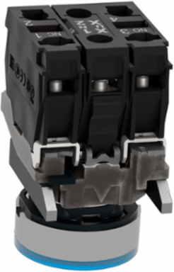 Harmony XB4 22mm Blue Illuminated Push Button, 24V AC/DC, IP66/IP67/IP69K