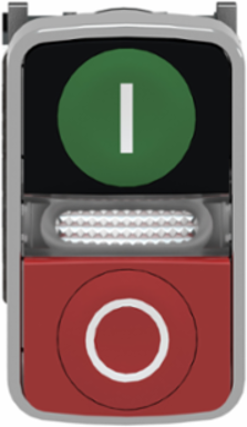 Harmony XB4 Illuminated Double-Head Push Button, 22mm, IP67, 120V AC
