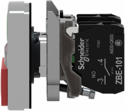Harmony XB4 Illuminated Double-Head Push Button, 22mm, IP67, 120V AC