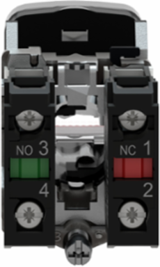 Harmony XB4 Illuminated Double-Head Push Button, 22mm, IP67, 120V AC
