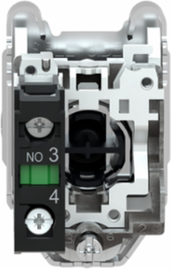 Harmony XB4 Green Metal Push Button, 30mm, 1NO, Spring Return, IP66