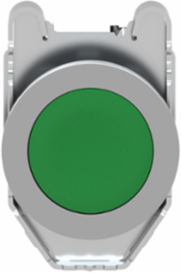 Harmony XB4 Green Metal Push Button, 30mm, 1NO, Spring Return, IP66