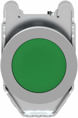 Harmony XB4 Green Metal Push Button, 30mm, 1NO, Spring Return, IP66