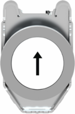 Harmony XB4 30mm Flush Push Button, Spring Return, IP66, 1NO