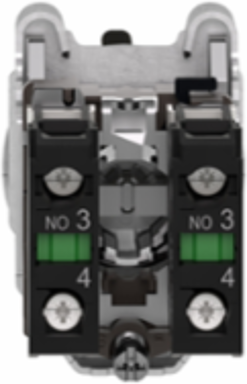 Harmony XB4 Selector Switch, 30mm, Black, 3 Positions, IP66, 2NO