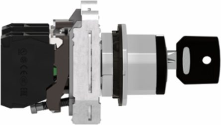 Harmony XB4 Selector Switch, 30mm, Black, 3 Positions, IP66, 2NO