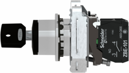 Harmony XB4 Key Switch Selector, 30mm, 2 Positions, 1NO, IP66