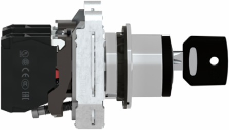 Harmony XB4 Key Switch Selector 30mm, 3 Positions, IP66 Protection