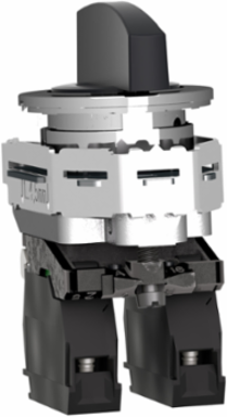 Harmony XB4 Flush Mount Selector Switch, 30.5mm, 3 Positions, 2NO, IP66