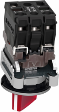 Illuminated Selector Switch, 30mm, 24V AC/DC, 1NO + 1NC, IP66
