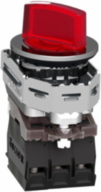 Illuminated Selector Switch, 30mm, 24V AC/DC, 1NO + 1NC, IP66