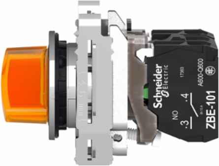 Harmony XB4 Illuminated Selector Switch 30mm, 110-120V AC, IP66