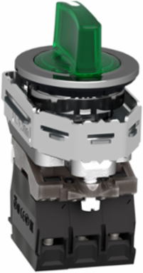 Harmony XB4 Illuminated Selector Switch, 30mm, 1NO + 1NC, 24V AC/DC