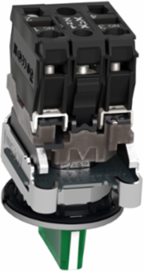 Harmony XB4 Illuminated Selector Switch, 30mm, 1NO + 1NC, 24V AC/DC